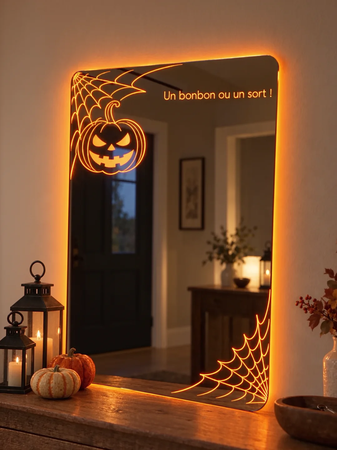 Miroir Halloween personnalisé