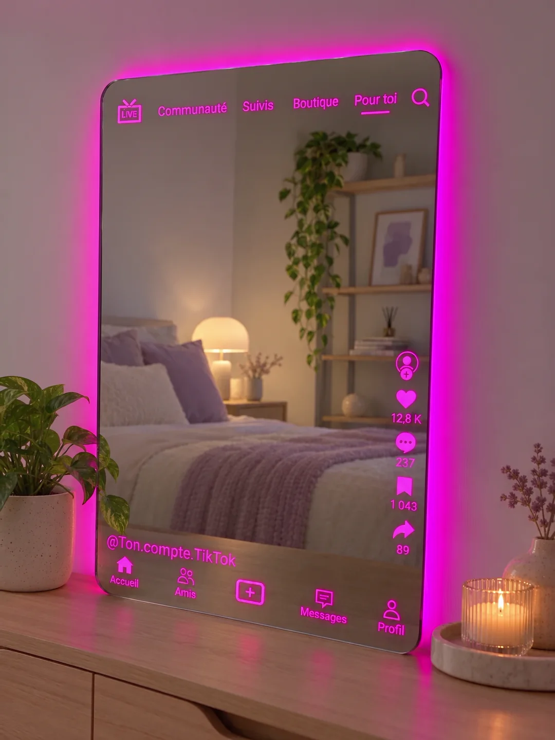 Miroir TikTok personnalisé